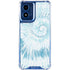 Blue and White Tie Dye Moto G 5G (2024) Clear Case